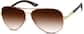 Angle view of Aviator Sunglasses 1126025 in Tortoiseshell thumbnail