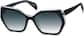 Angle view of Mulholland Sunglasses 112621 in Black thumbnail