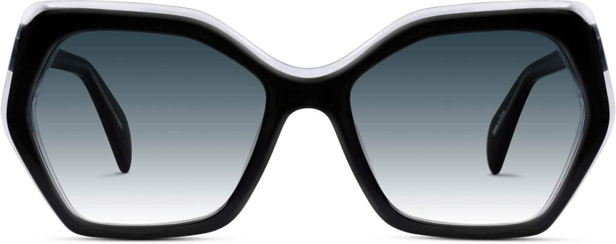 Front view of Mulholland Sunglasses 112621 in Black