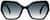 Front view of Mulholland Sunglasses 112621 in Black thumbnail