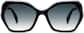 Front view of Mulholland Sunglasses 112621 in Black thumbnail