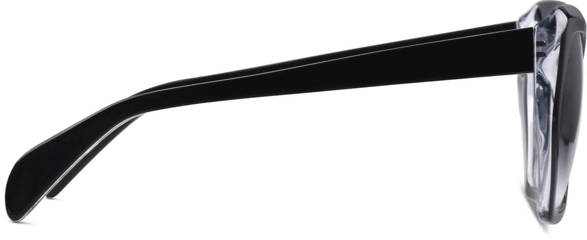 Side view of Mulholland Sunglasses 112621 in Black