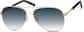 Angle view of Aviator Sunglasses 1126214 in Gold thumbnail