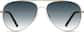 Front view of Aviator Sunglasses 1126214 in Gold thumbnail