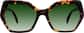 Front view of Mulholland Sunglasses 112625 in Tortoiseshell thumbnail