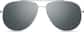 Front view of Aviator Sunglasses 1126511 in Silver thumbnail