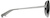 Side view of Aviator Sunglasses 1126511 in Silver thumbnail