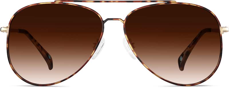Tortoiseshell Premium Aviator Sunglasses