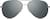 Front view of Aviator Sunglasses 1126816 in Blue thumbnail