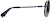 Side view of Aviator Sunglasses 1126816 in Blue thumbnail
