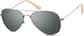 Angle view of Aviator Sunglasses 1127512 in Gray thumbnail