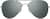 Front view of Aviator Sunglasses 1127512 in Gray thumbnail