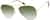 Angle view of Aviator Sunglasses 1127514 in Gold thumbnail