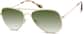 Angle view of Aviator Sunglasses 1127514 in Gold thumbnail