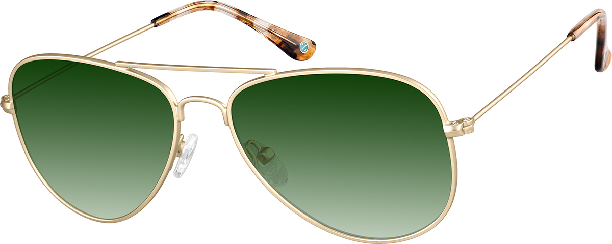 Gold Aviator Sunglasses #1127514 | Zenni Optical display picture 1