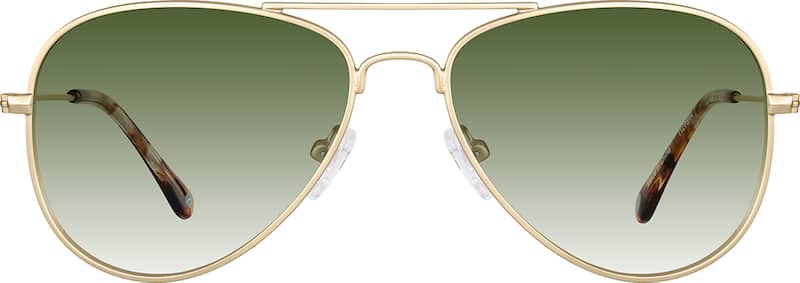 Gold Premium Aviator Sunglasses