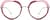 Front view of Heart-Shaped Glasses 1128019 in Pink thumbnail