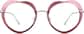 Front view of Heart-Shaped Glasses 1128019 in Pink thumbnail
