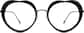 Front view of Heart-Shaped Glasses 1128021 in Black thumbnail