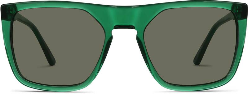Green Premium Square Sunglasses