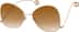 Premium Geometric Sunglasses 1128314 in Gold
