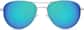 Front view of Aviator Sunglasses 1128411 in Silver thumbnail