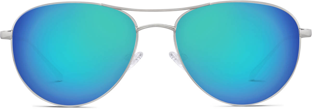 Silver Aviator Sunglasses