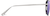 Side view of Aviator Sunglasses 1128411 in Silver thumbnail
