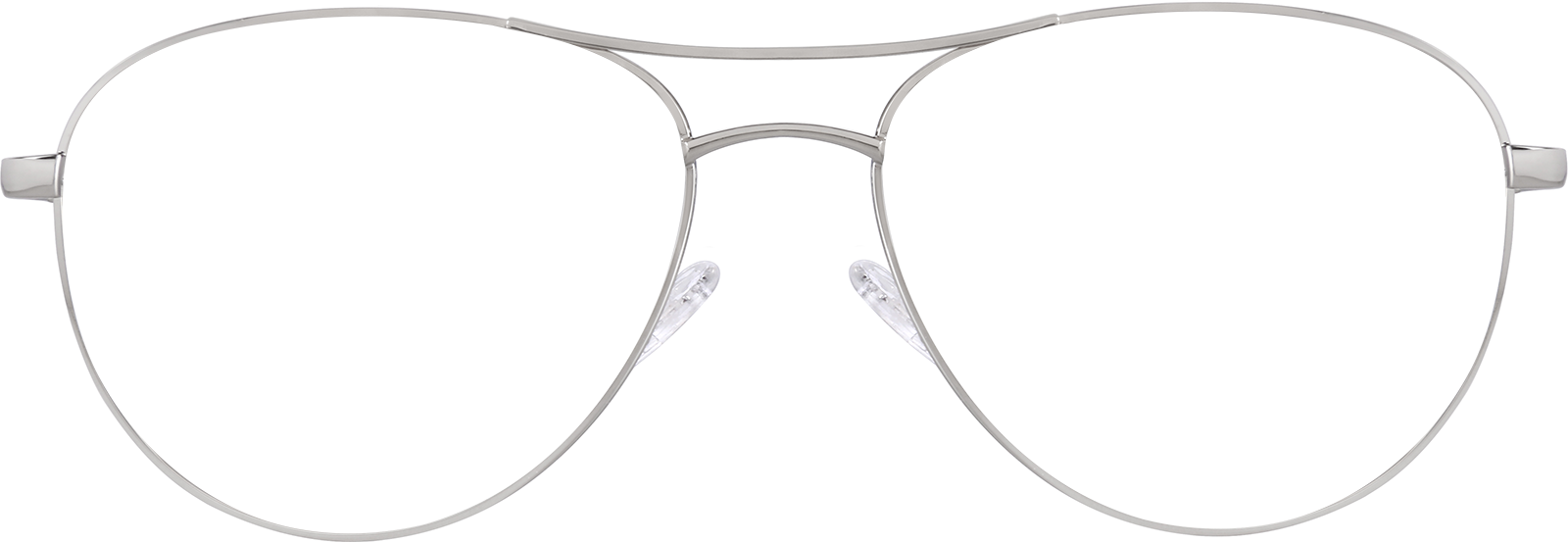 Front view of Aviator Sunglasses 1128411 in Silver