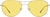 Front view of Aviator Sunglasses 1128414 in Gold thumbnail
