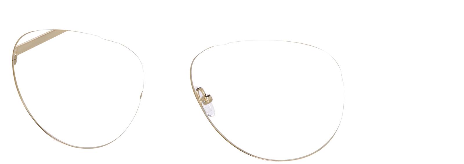 Gold Aviator Sunglasses #1128414 | Zenni Optical