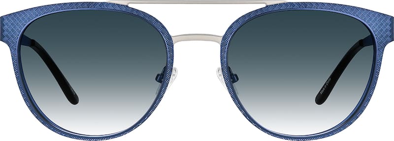 Blue Premium Round Sunglasses
