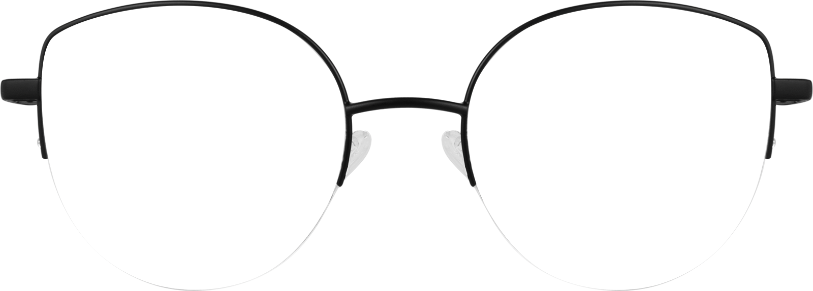 Front view of Cat-Eye Sunglasses 1128721 in Black