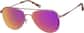 Angle view of Aviator Sunglasses 1128919 in Pink thumbnail