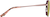 Side view of Aviator Sunglasses 1128919 in Pink thumbnail