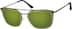 Premium Square Sunglasses 1129124 in Olive Green