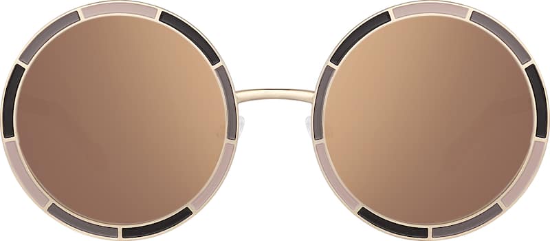 Brown Premium Round Sunglasses
