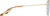 Side view of Hayden Glasses 1129914 in Gold thumbnail