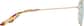 Side view of Hayden Glasses 1129914 in Gold thumbnail