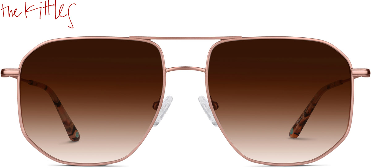 Rose Gold Hayden Glasses