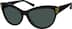 Premium Cat-Eye Sunglasses 113021 in Black