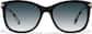 Front view of Square Sunglasses 1130221 in Black thumbnail