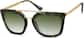 Angle view of Square Sunglasses 1130424 in Green thumbnail