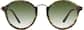 Front view of Round Sunglasses 1130824 in Green Tortoiseshell thumbnail