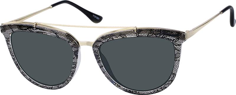 Angle view of Premium Cat-Eye Sunglasses 1131221 in Pattern