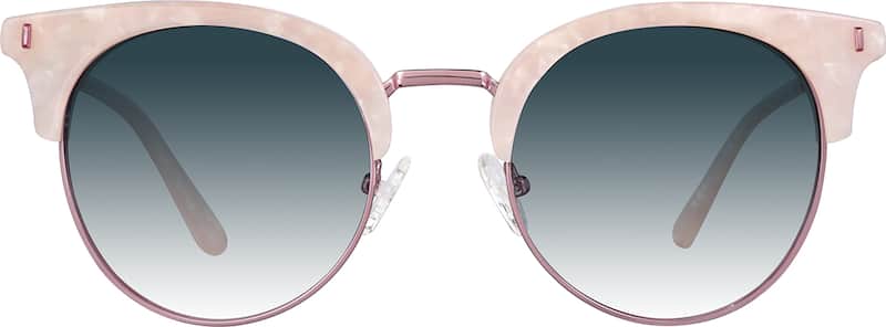 Pink Premium Browline Sunglasses