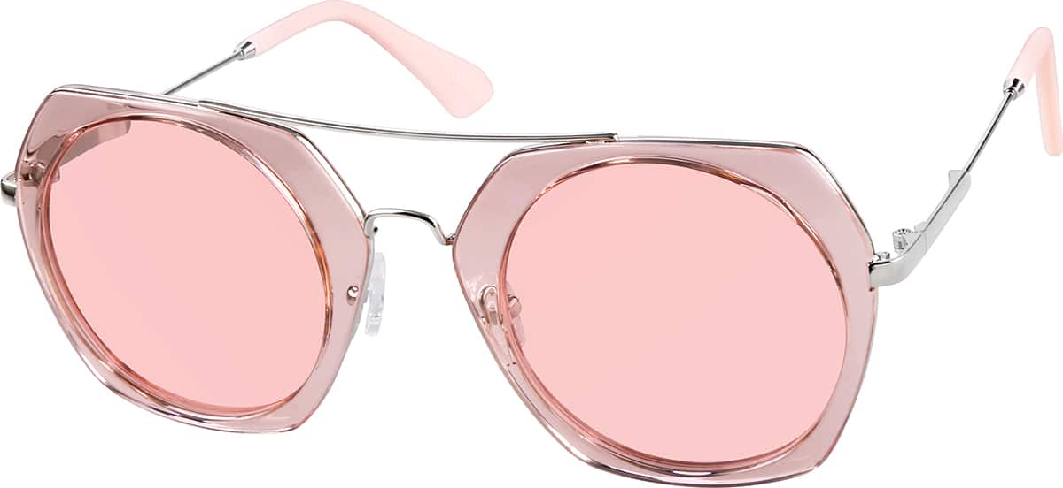Premium Geometric Sunglasses · Pink · reference