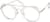 Angle view of Geometric Sunglasses 1133023 in Clear thumbnail