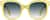 Front view of Square Sunglasses 113322 in Yellow thumbnail