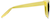 Side view of Square Sunglasses 113322 in Yellow thumbnail